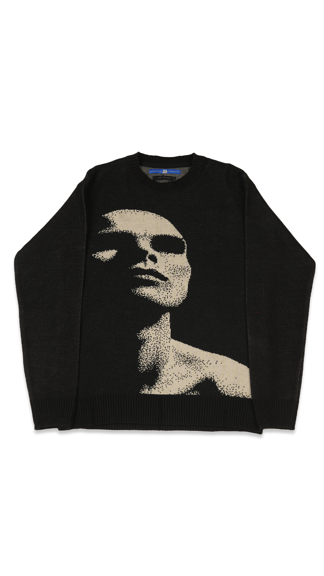Silver surfer knitted crew neck