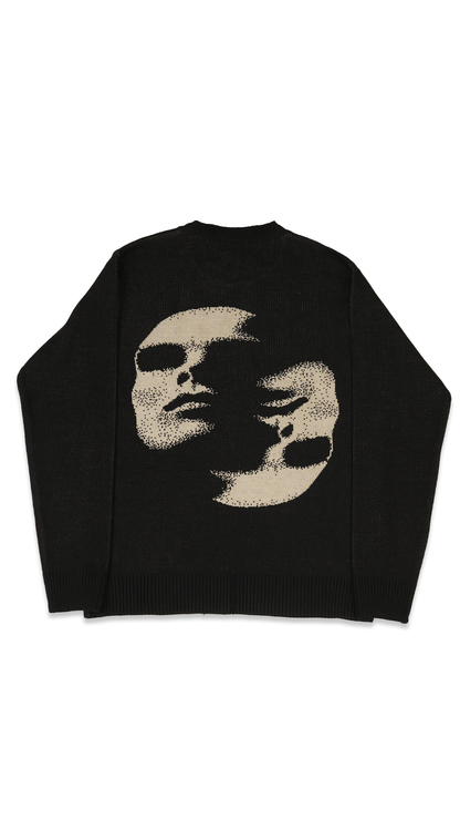 Silver surfer knitted crew neck
