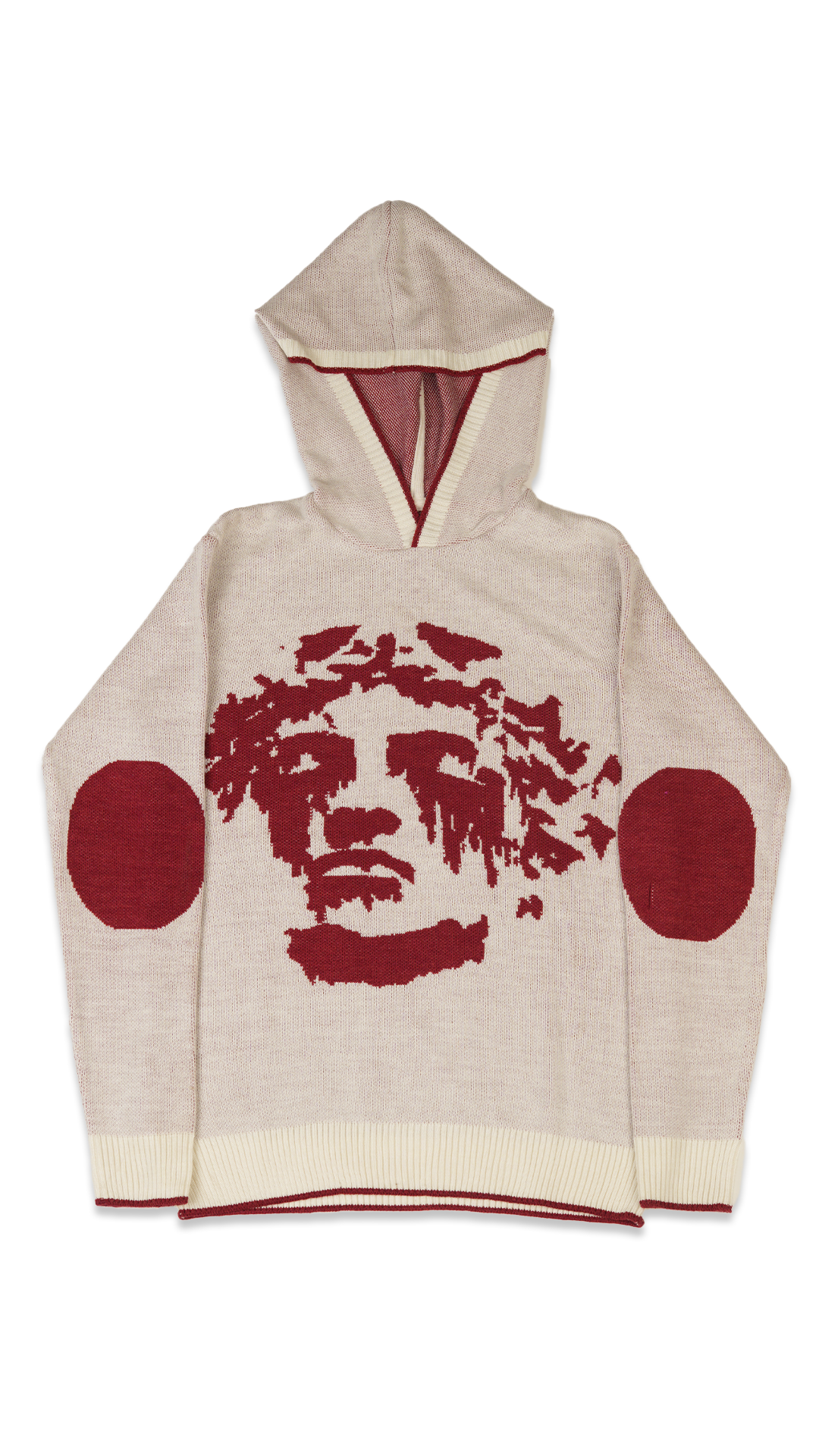 Crying david knitted hoodie